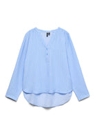 Vero Moda Blusa Donna Kaja Blu Sandra 10340684 Vista Blue Sandra VERO MODA 