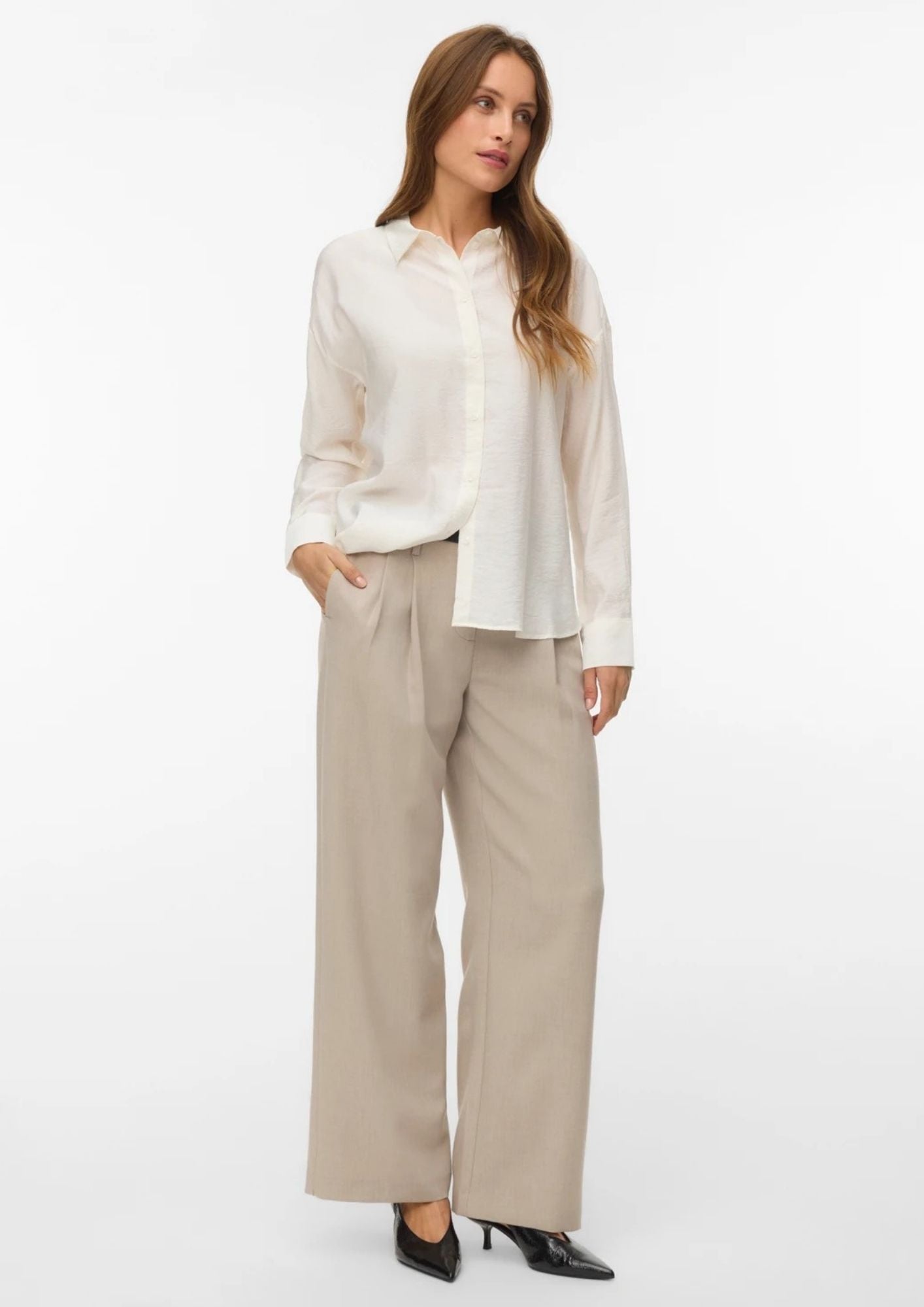 Vero Moda Camicia Donna Kaja Bianca 10340687 Snow White VERO MODA 