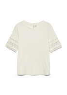 Vero Moda Top Donna Ivacy Bianco 10340787 Snow White SNOW WHITE LACE VERO MODA 