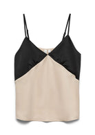 Vero Moda Top Donna Joi Nero e Grigio Cemento 10341487 Black CEMENT CONTRAST VERO MODA 