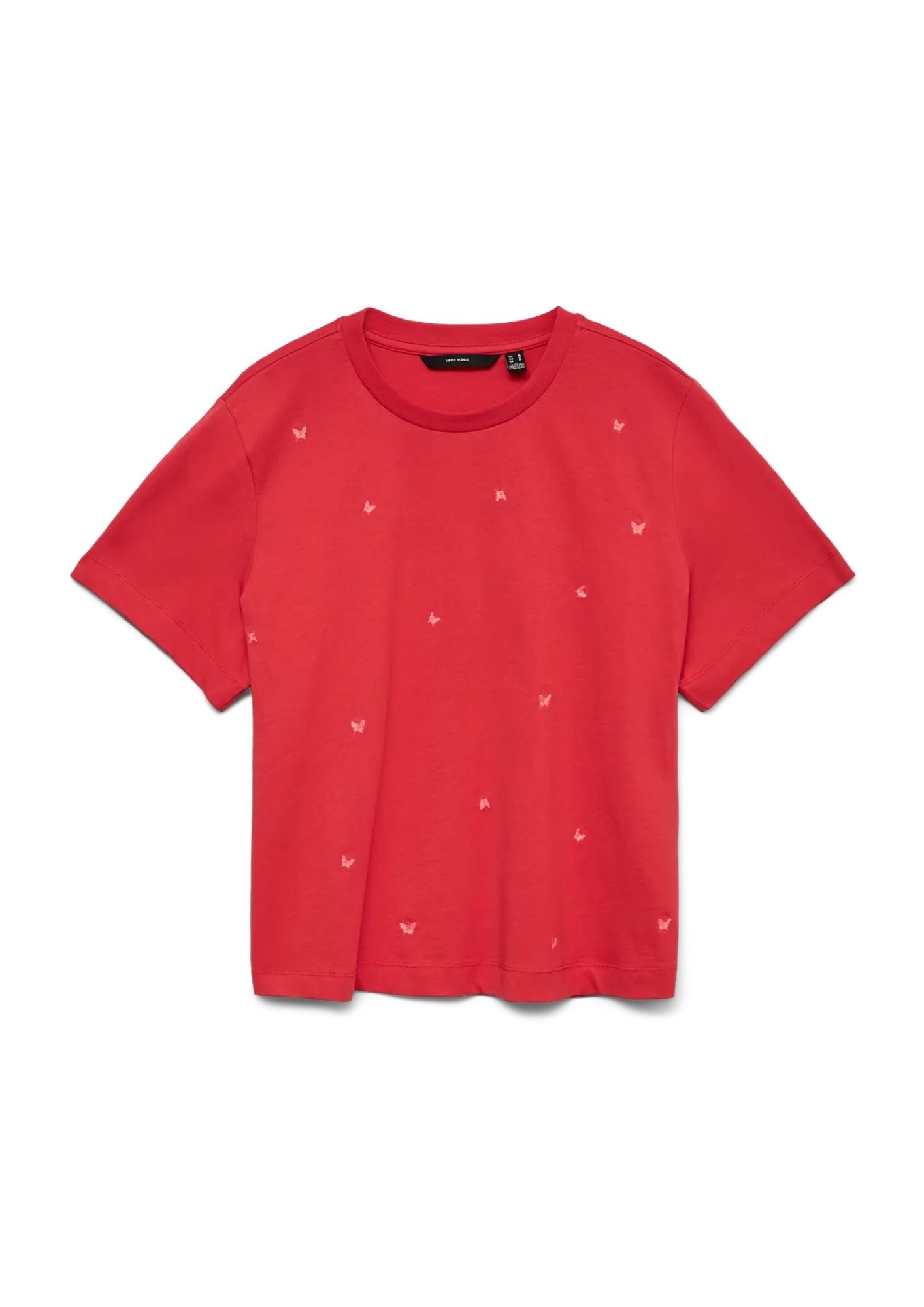 Vero Moda T-Shirt Donna Sola Rossa Con Stampa Butterfly 10341979 Poinsettia BUTTERFLY VERO MODA 