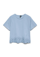 Vero Moda T-Shirt Donna Noah Blu Cashmere 10342965 Cashmere Blue Casmere Blue VERO MODA 