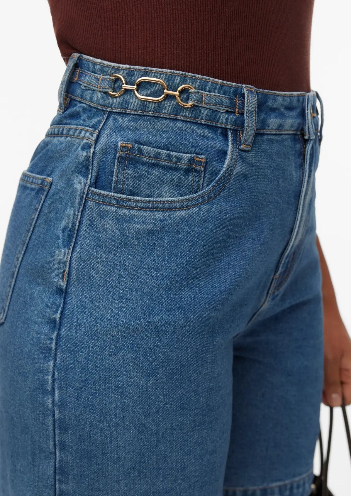 Vero Moda Shorts Donna Kathy Blu Denim Medio 10344814 Medium Blue Denim VERO MODA 
