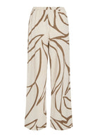 Vila Pantalone Donna Prisilla Ecrù e Marrone 14104793 Cub FLOWER VILA 
