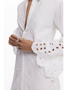 Abito maxi traforato Donna Bianco - Santangelo
