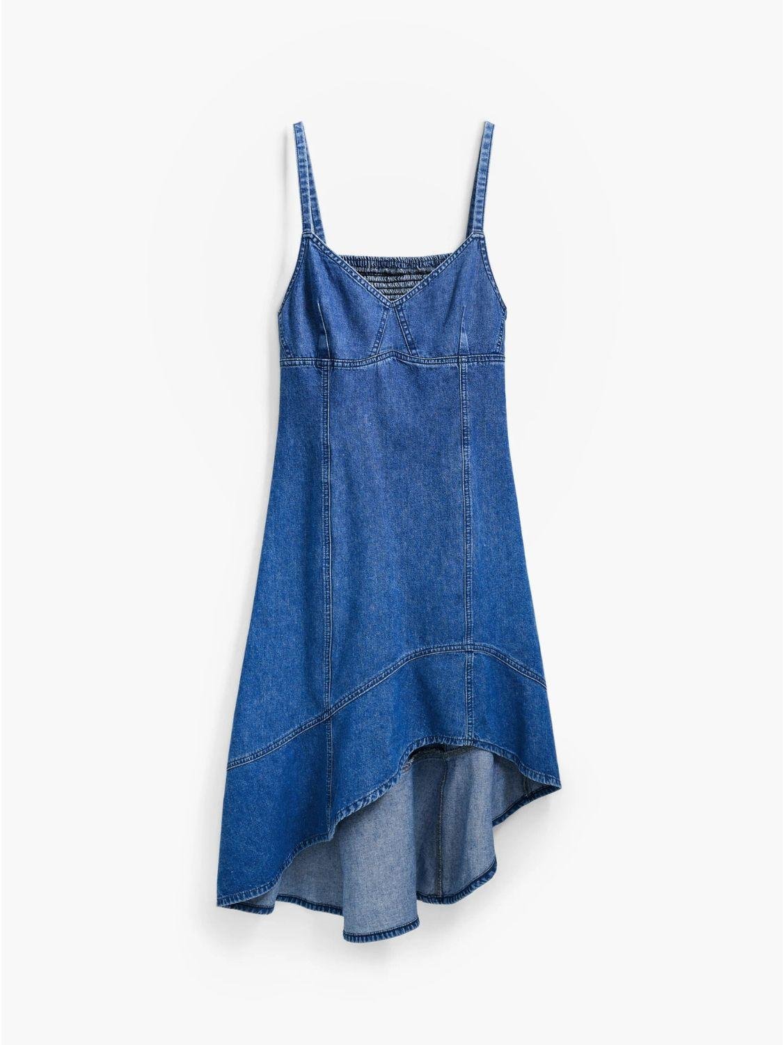 Abito midi in denim Donna Blu - Santangelo