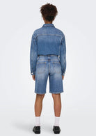 Bermuda Donna Denim Blu Medio - Santangelo