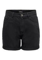 Bermuda Donna Nero Denim - Santangelo