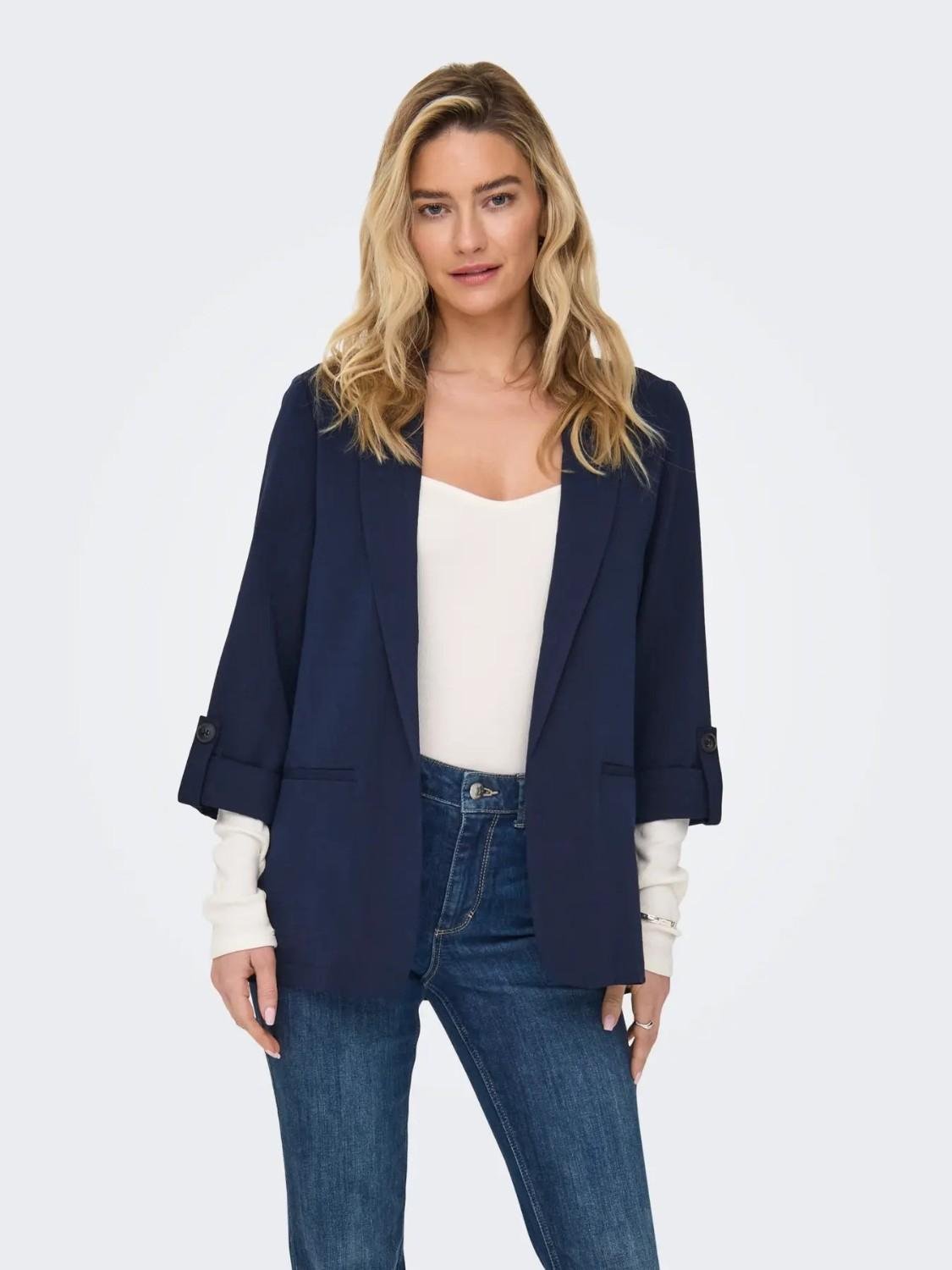 Blazer Donna Blu Melange - Santangelo