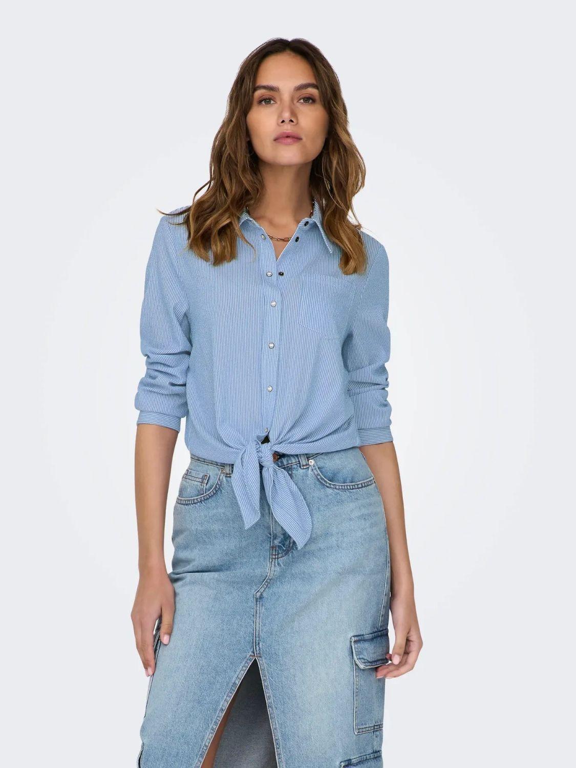 Camicia Donna Azzurro - Santangelo