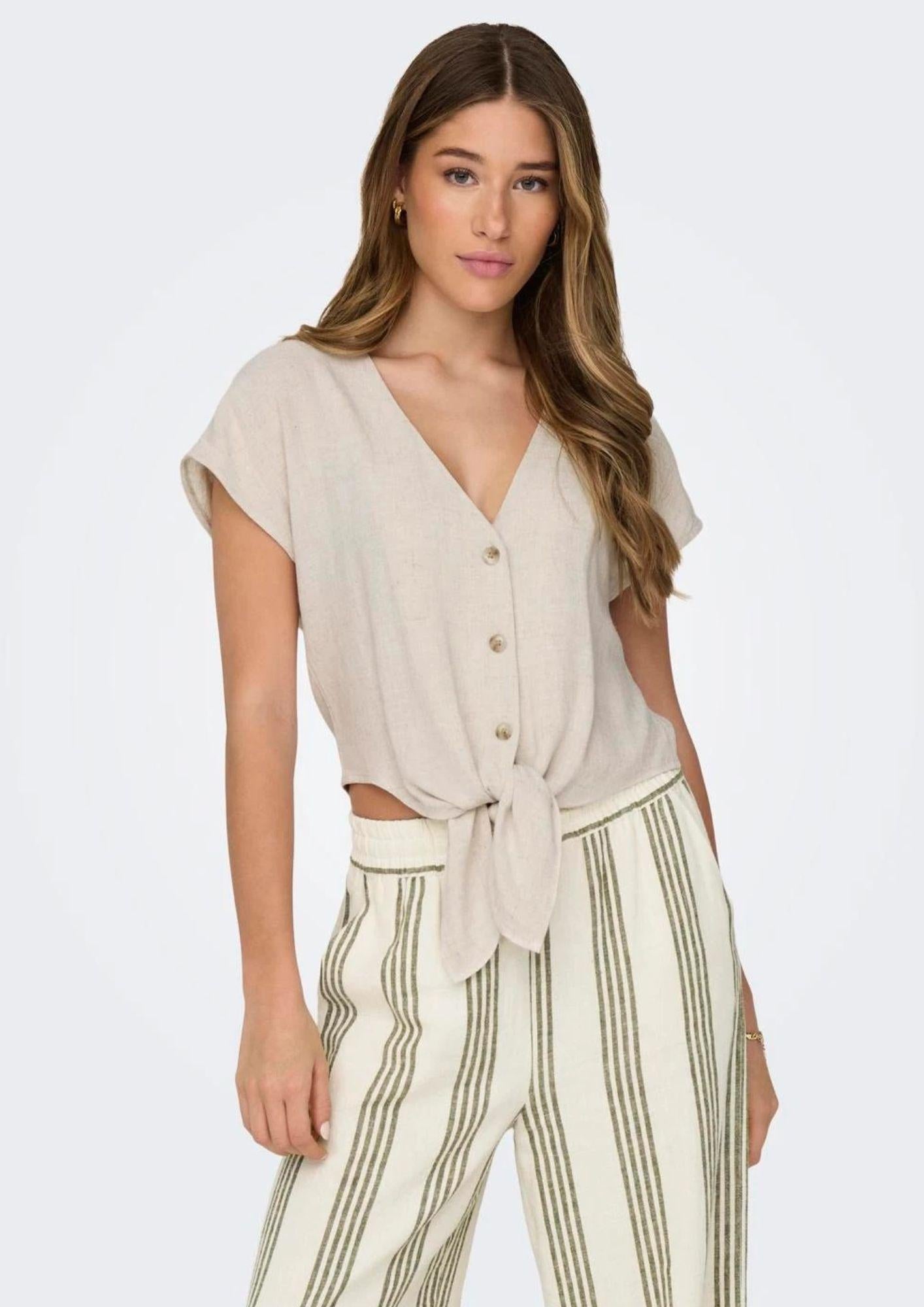 Camicia Donna Beige - Santangelo