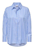 Camicia Donna Bianco Blu - Santangelo