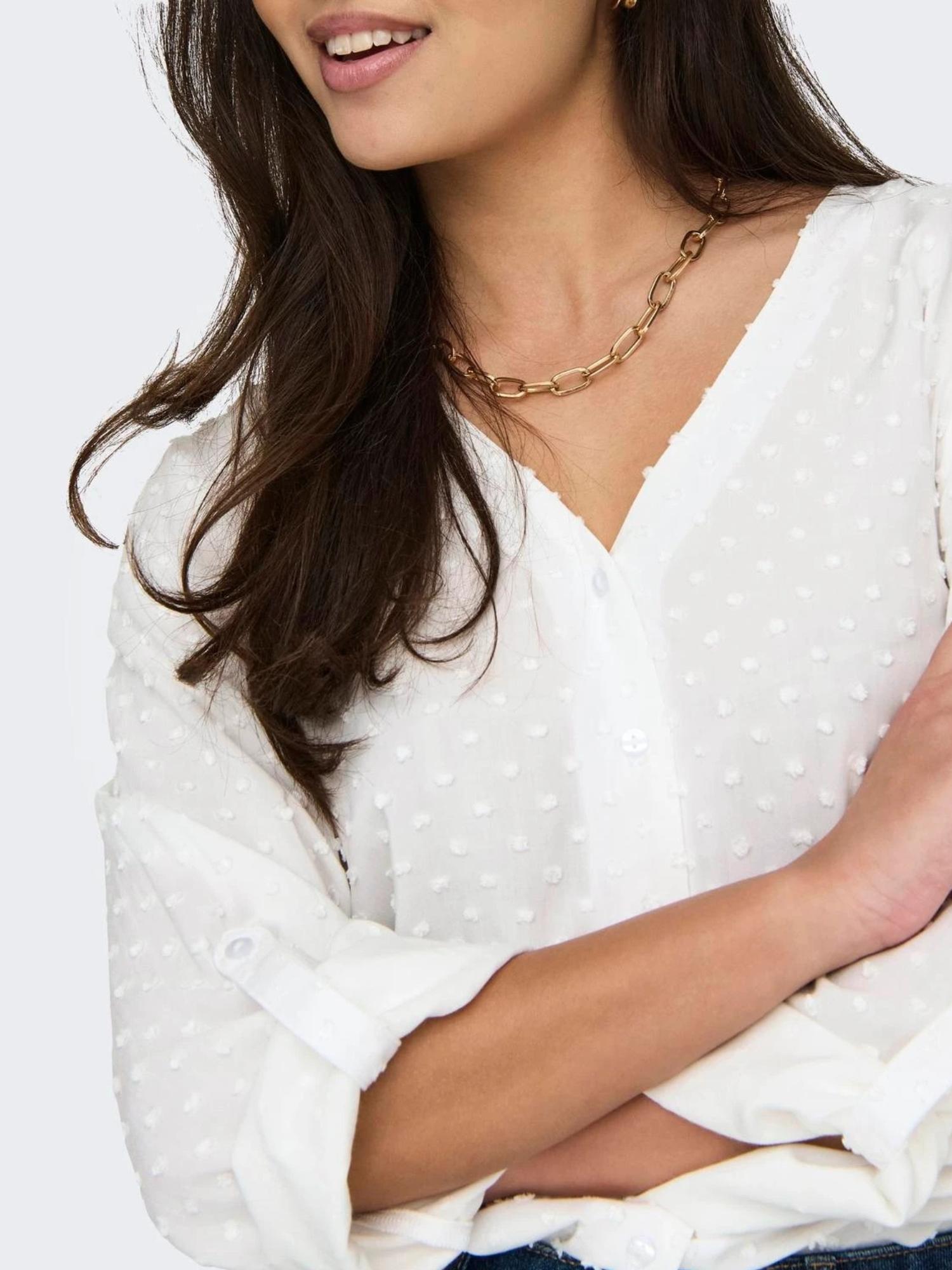 Camicia Donna Bianco Cloud Dancer - Santangelo