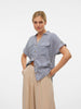 Camicia Donna Bianco Rigato