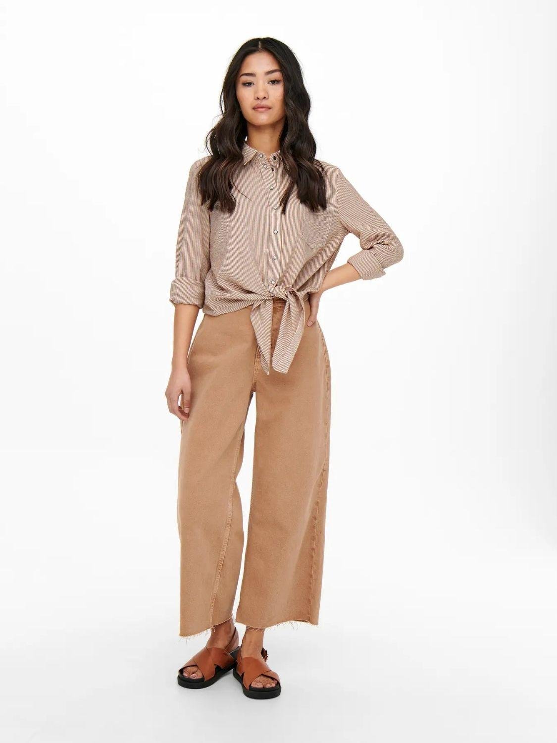 Camicia Donna Marrone Chiaro - Santangelo