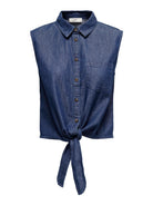 Camicia Donna Medium Blue Denim - Santangelo