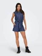 Camicia Donna Medium Blue Denim - Santangelo