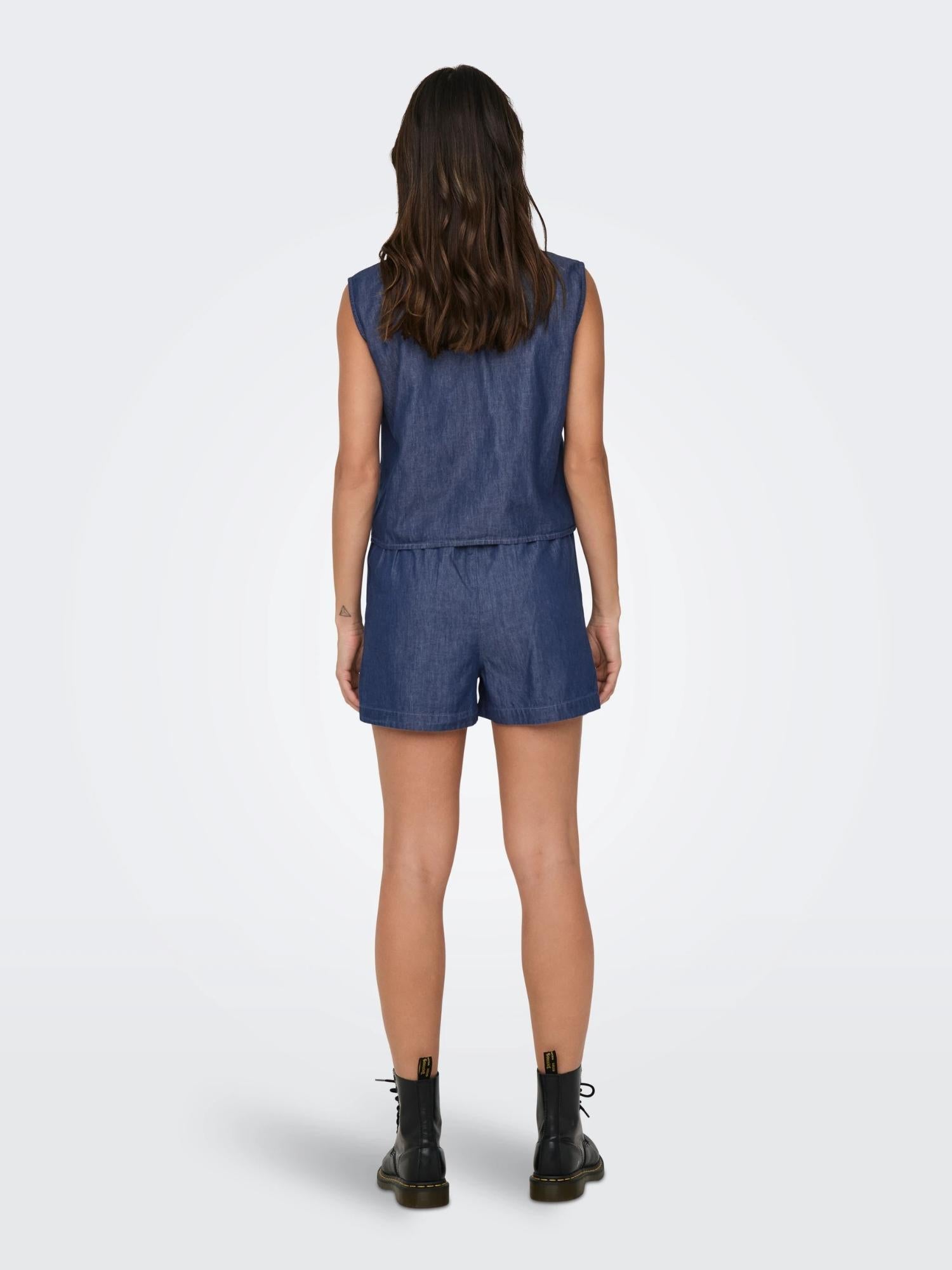 Camicia Donna Medium Blue Denim - Santangelo