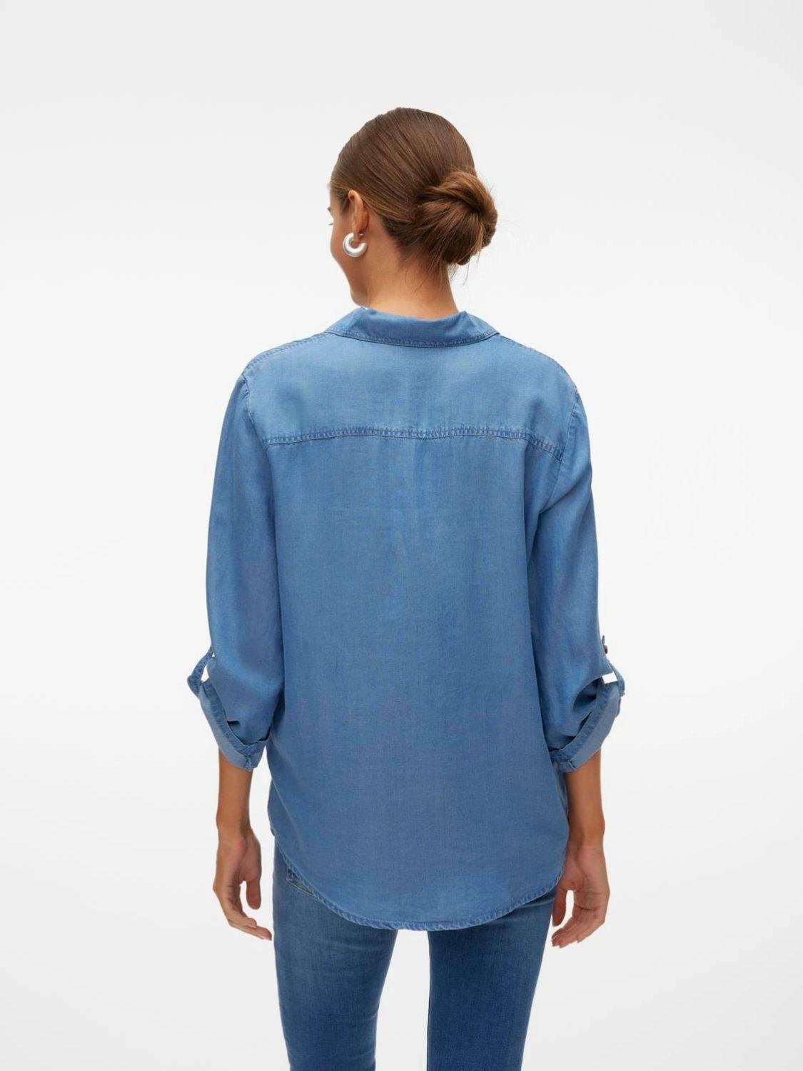 Camicia in denim Donna Blu - Santangelo