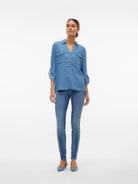 Camicia in denim Donna Blu - Santangelo