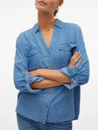 Camicia in denim Donna Blu - Santangelo
