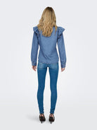 Camicia in denim Donna Medium Blue Denim - Santangelo
