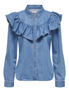 Camicia in denim Donna Medium Blue Denim - Santangelo