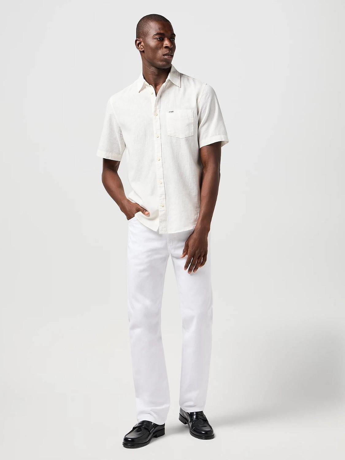 Camicia Short Sleeve One Pocket Uomo Bianco - Santangelo