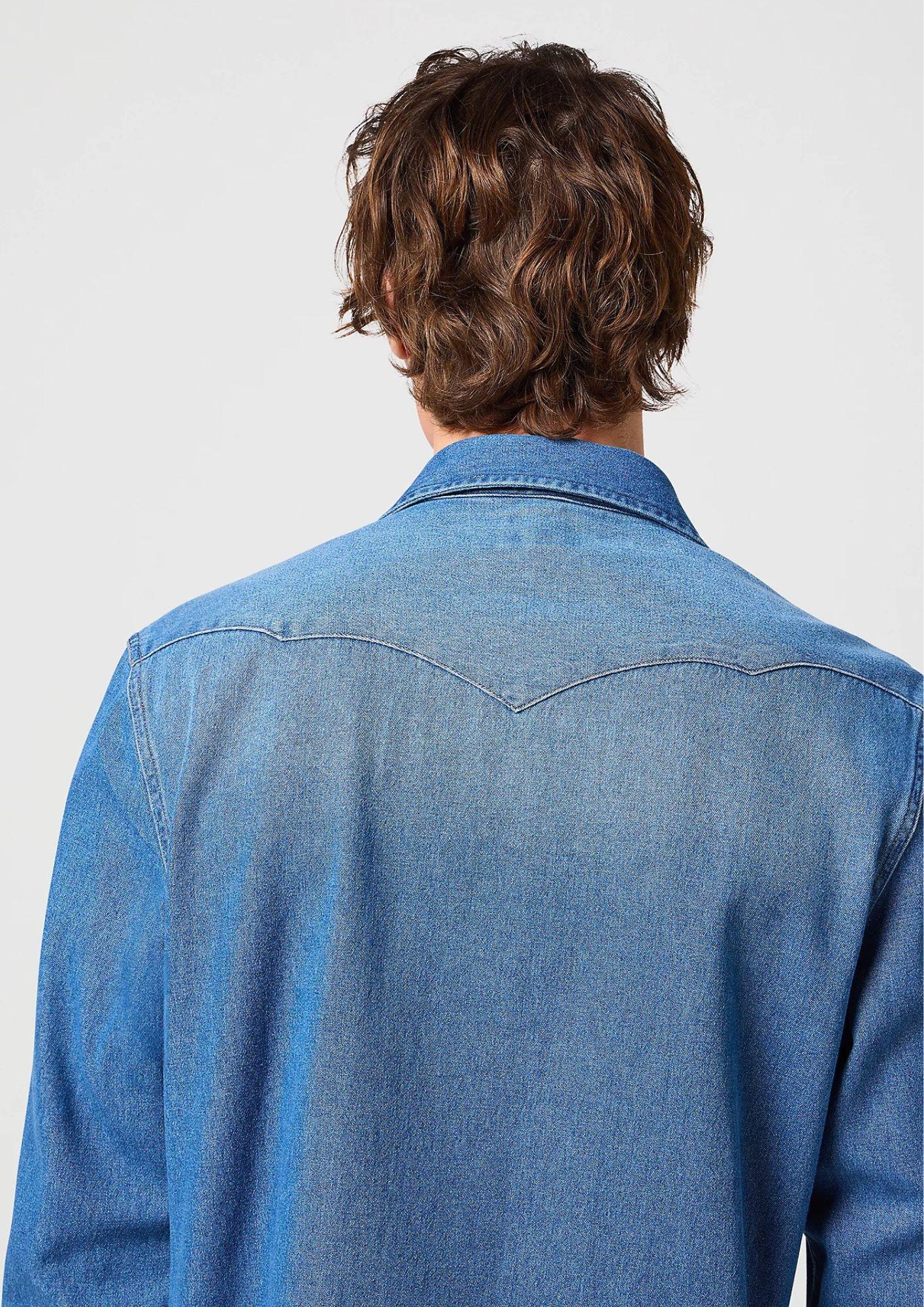Camicia Uomo Jeans Blu - Santangelo