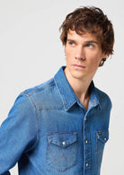 Camicia Uomo Jeans Blu - Santangelo