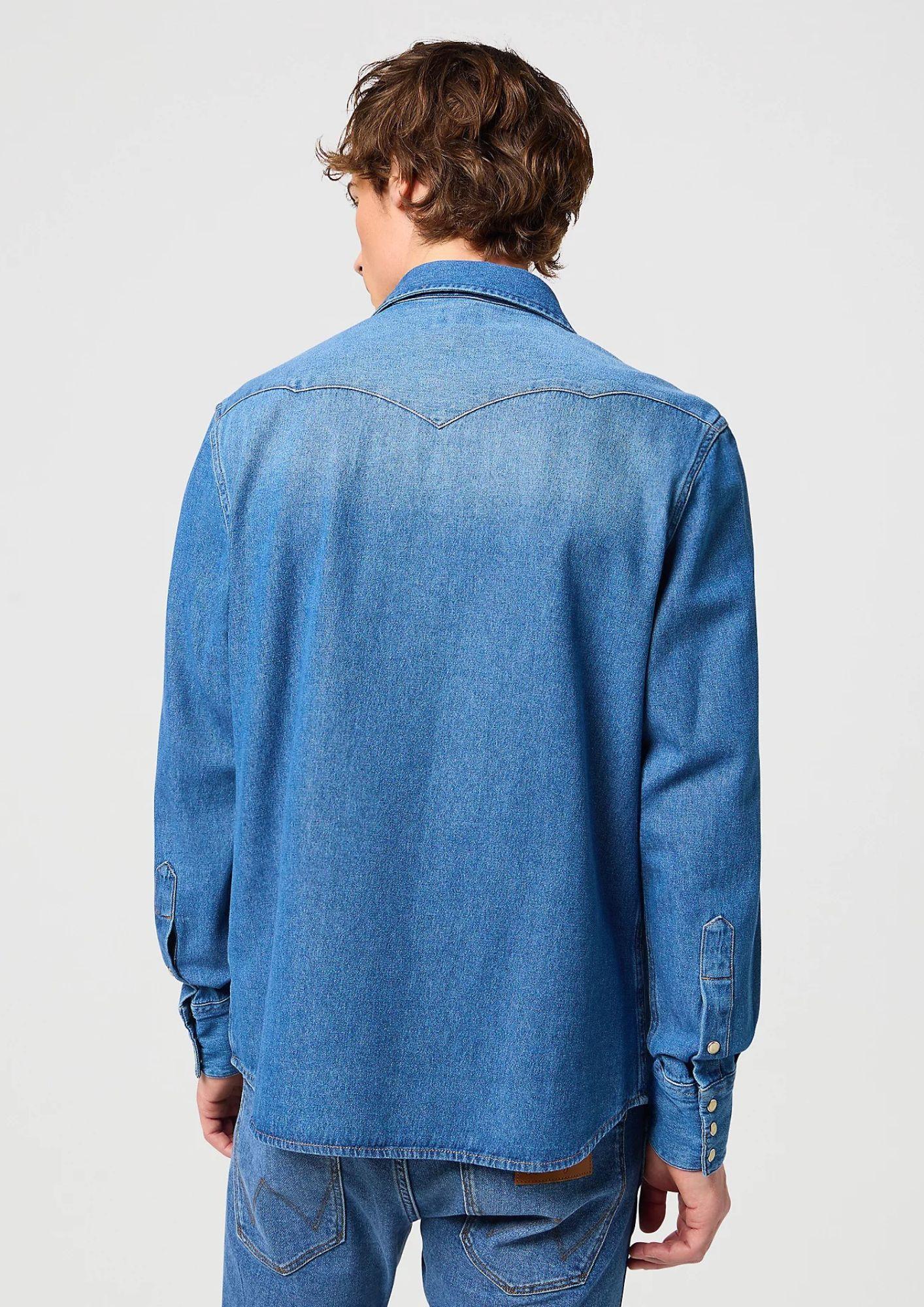 Camicia Uomo Jeans Blu - Santangelo