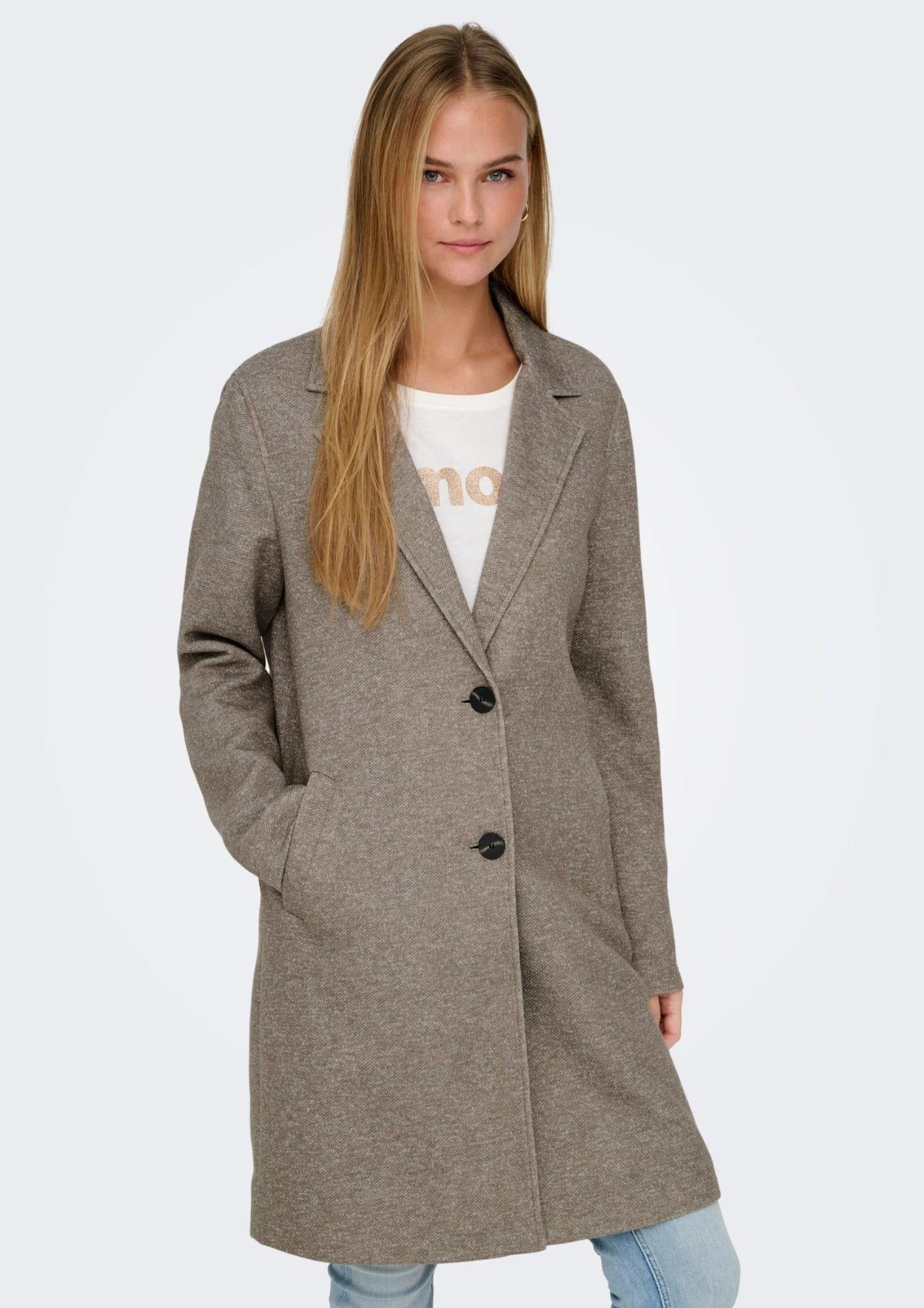 Cappotto Donna Only Onlsedona Marrone Noce - Santangelo