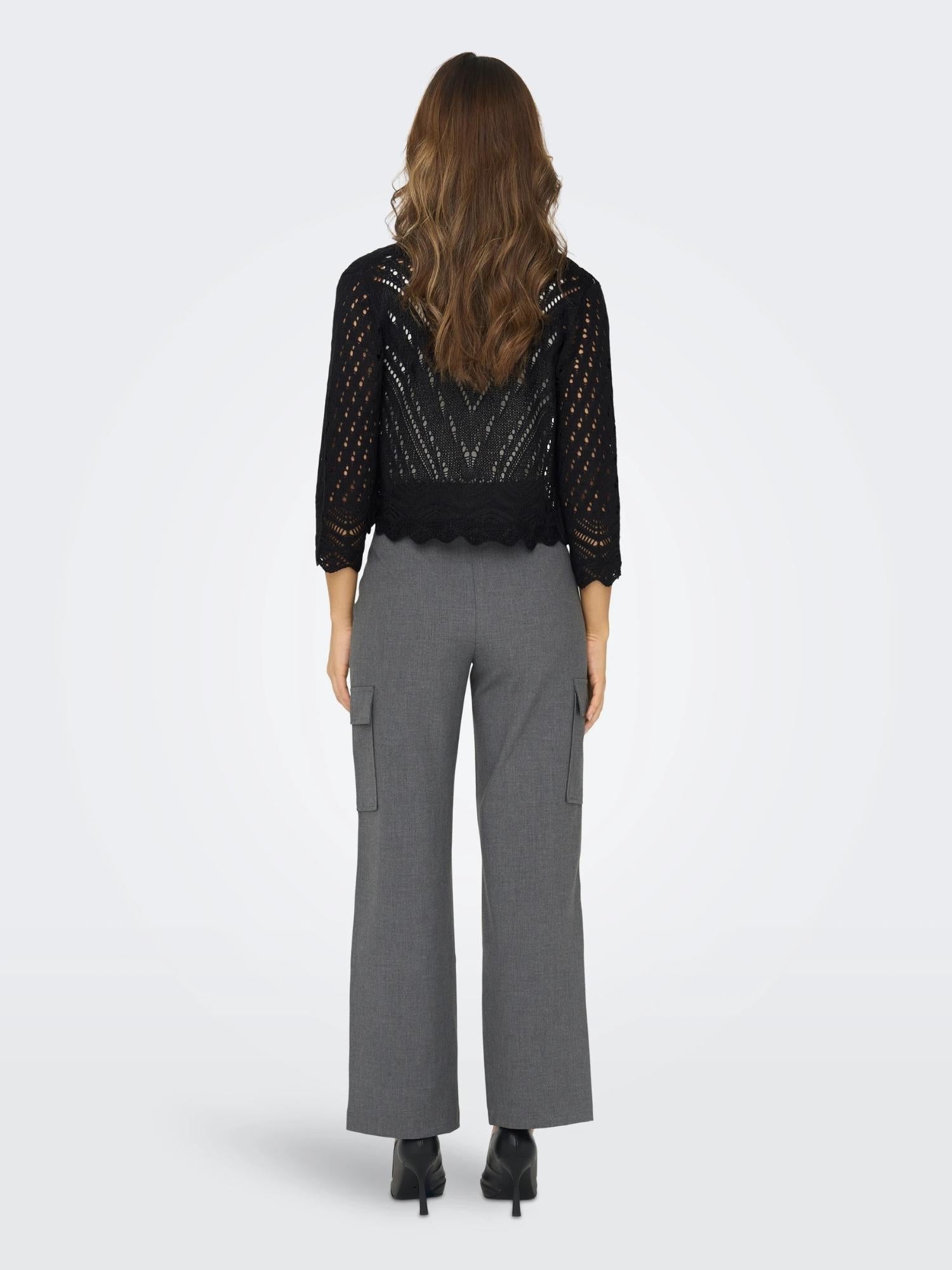 Cardigan Donna Nero - Santangelo