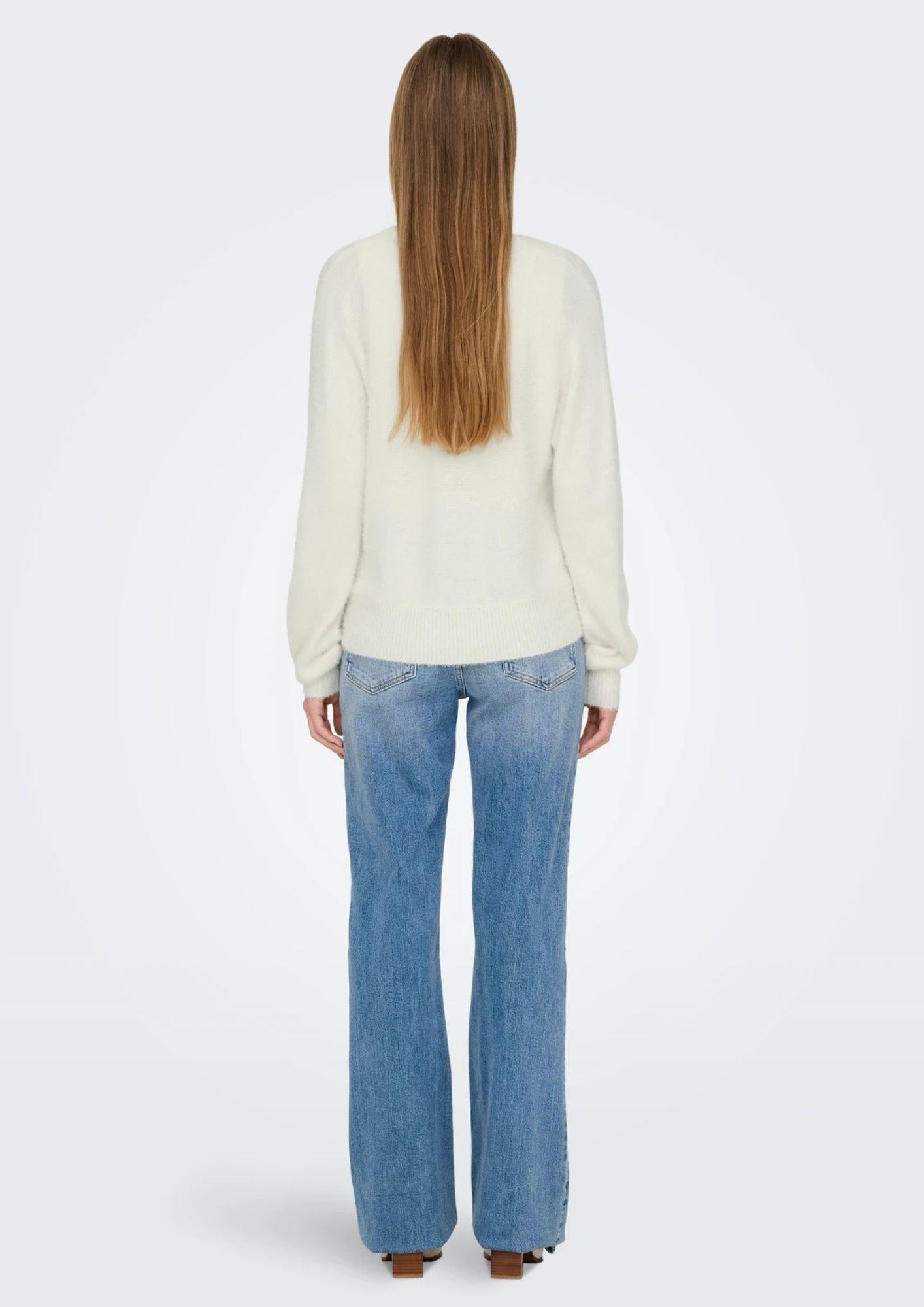 ONLY Cardigan Donna Onlella Bianco Cardigan