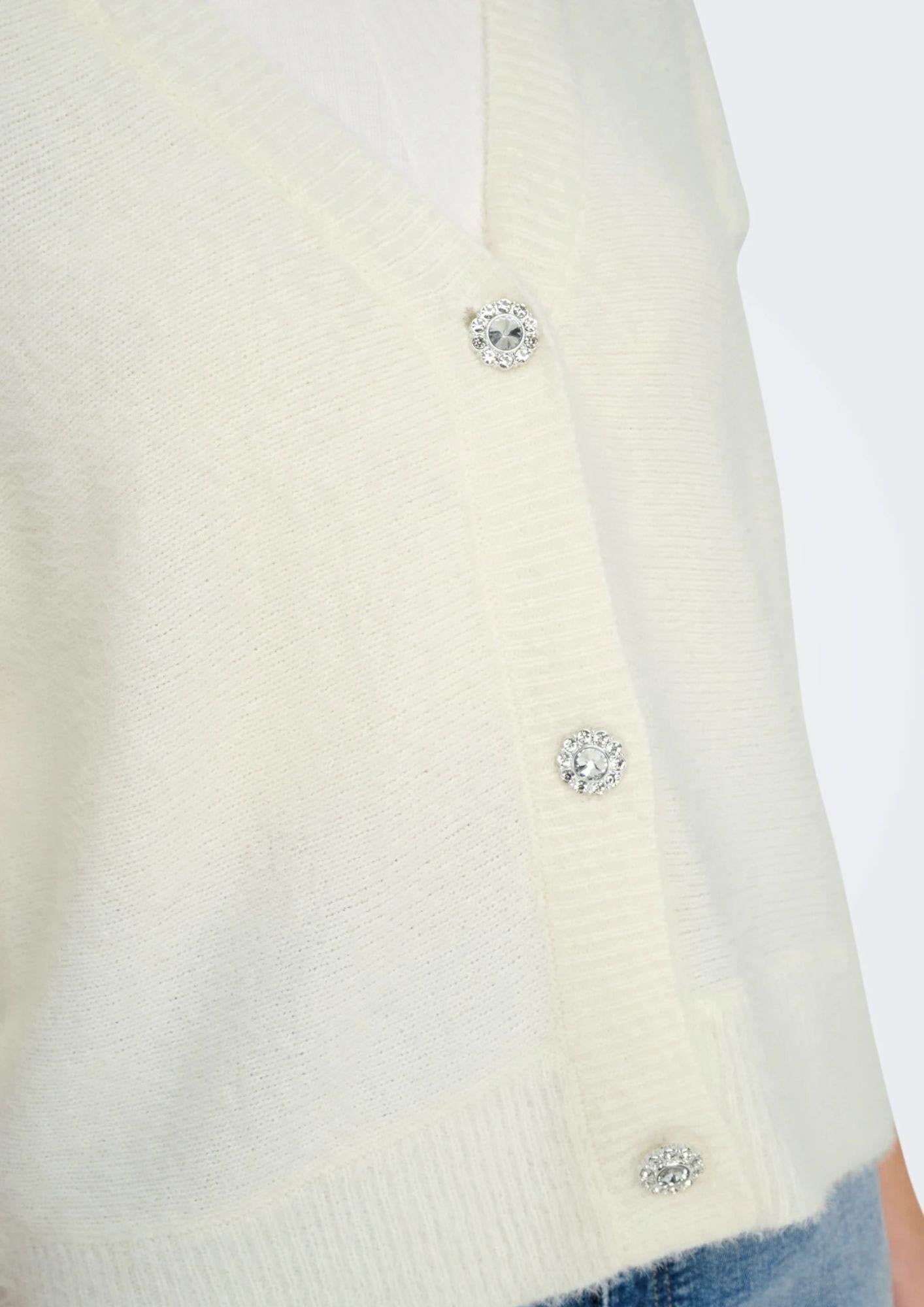 ONLY Cardigan Donna Onlella Bianco Cardigan