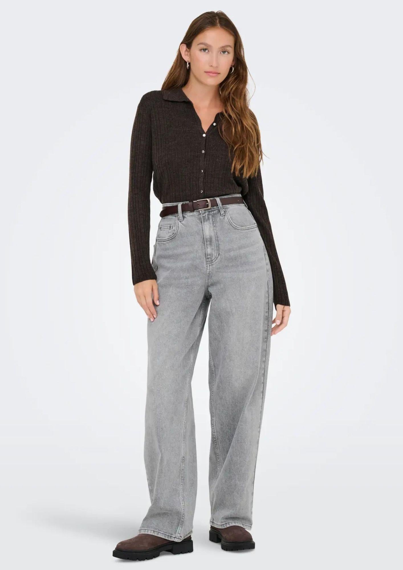 ONLY Cardigan Donna Only Thea Marrone Cardigan