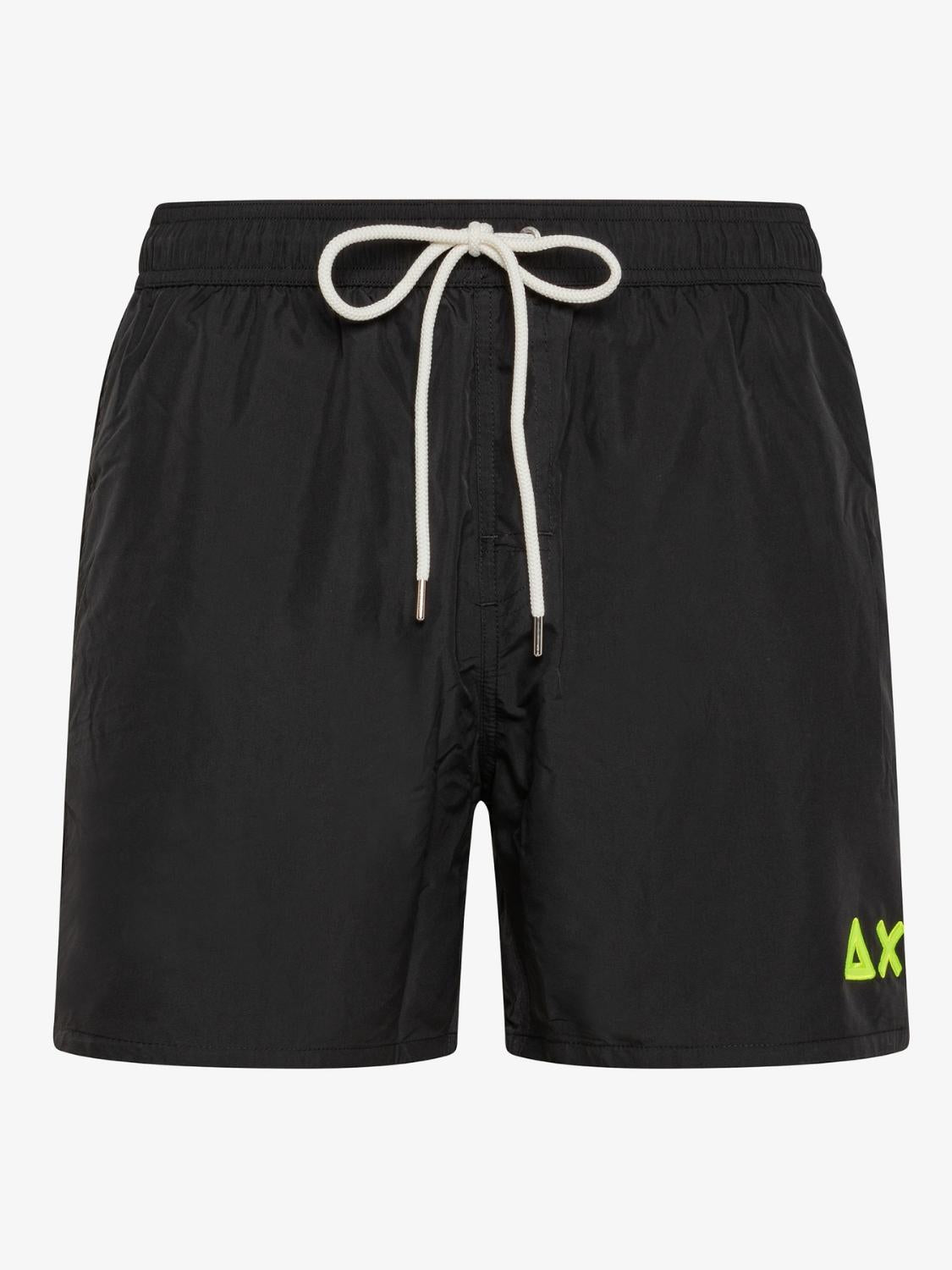 Costume con Logo Fluo Uomo Nero - Santangelo