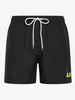 Costume con Logo Fluo Uomo Nero