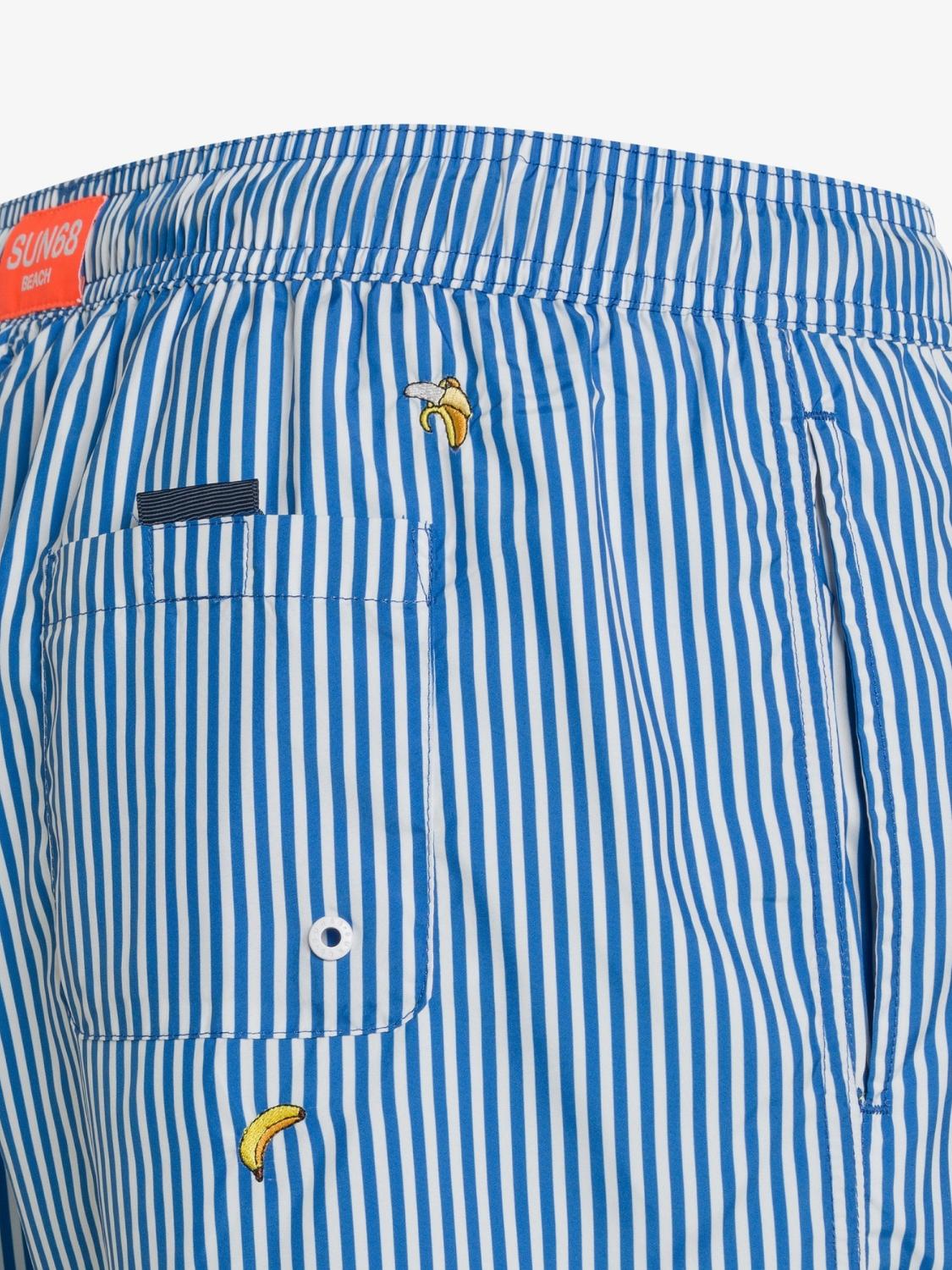 Costume da bagno con ricamo piccolo Uomo Royal Bianco - Santangelo