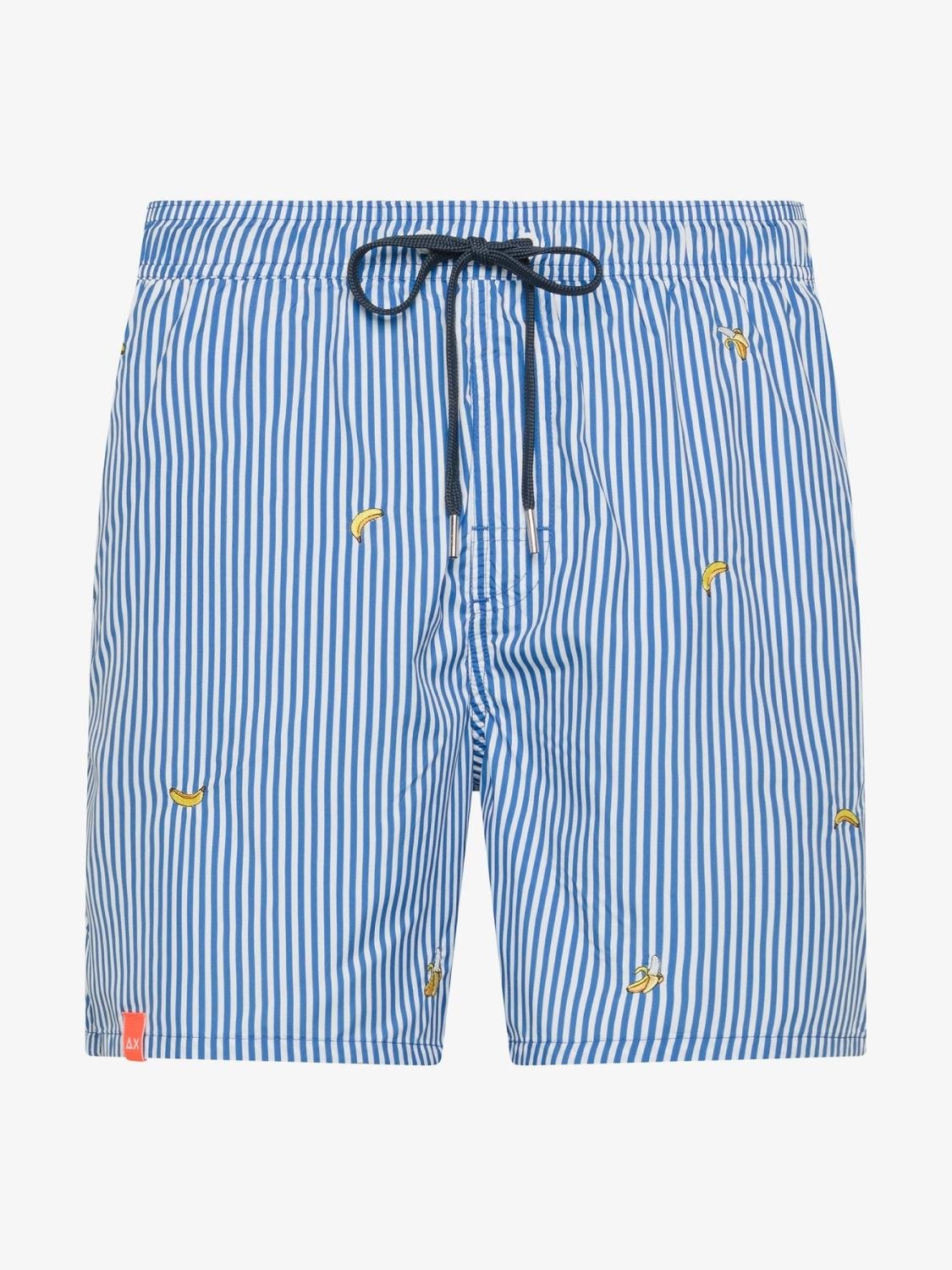 Costume da bagno con ricamo piccolo Uomo Royal Bianco - Santangelo