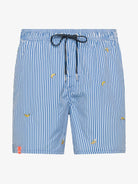 Costume da bagno con ricamo piccolo Uomo Royal Bianco - Santangelo
