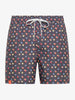 Costume da bagno con stampe Uomo Nero Rosso