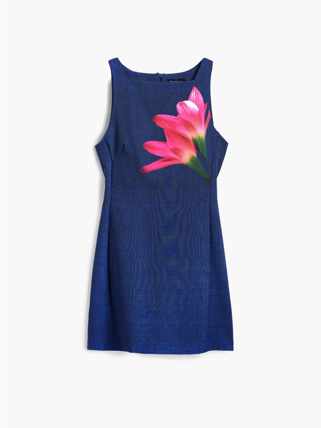 Desigual Abito mini effetto denim Donna Blu - Santangelo