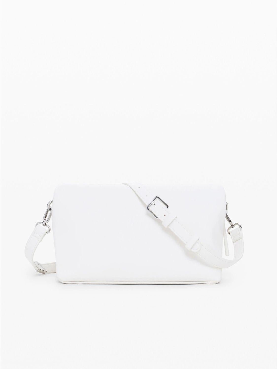 Desigual Borsa a tracolla con logo 3D Donna Bianco - Santangelo