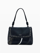 Desigual Borsa convertibile media con borchie Donna Nero - Santangelo