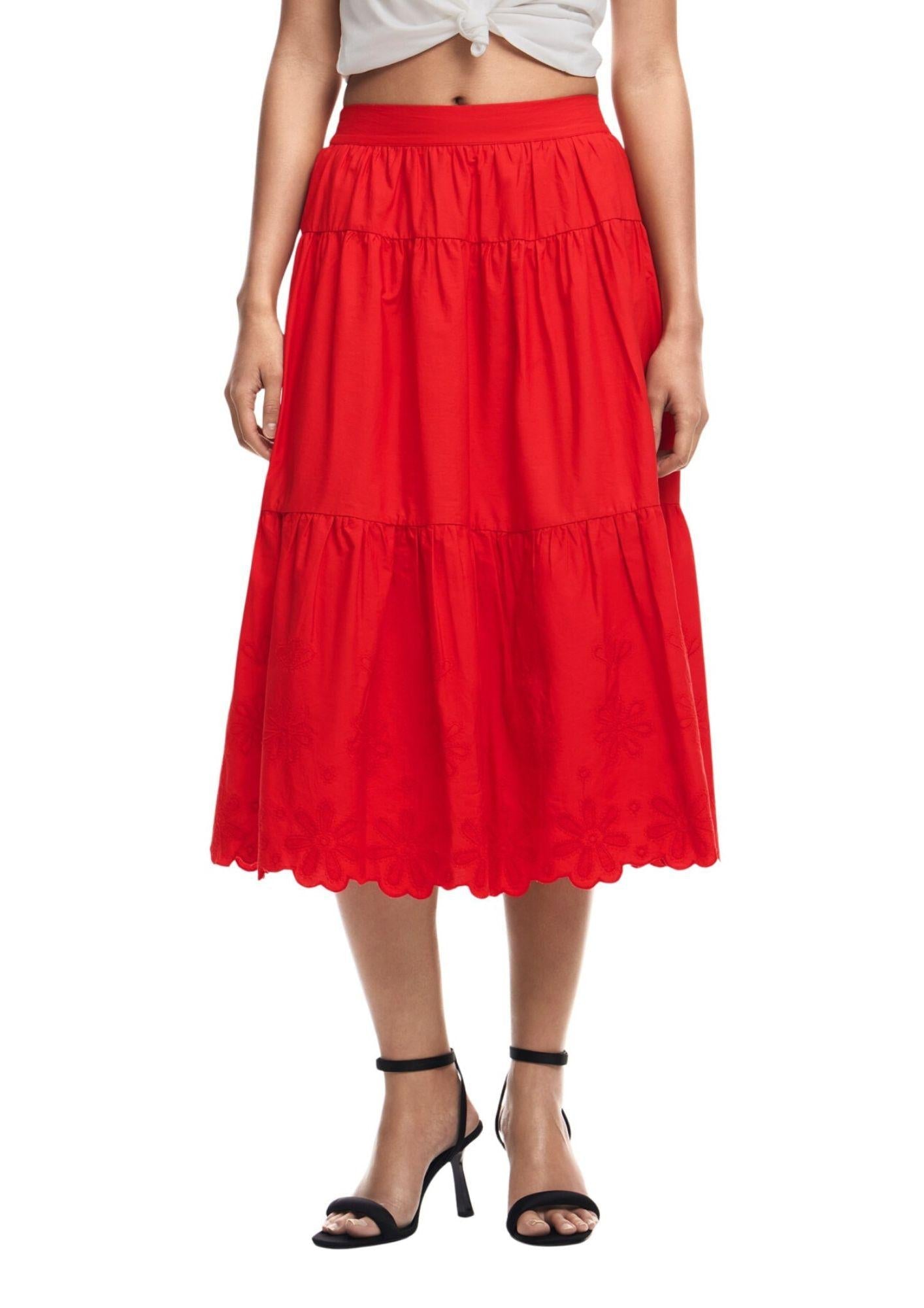 Desigual Gonna Donna Tolstoi Rossa - Santangelo