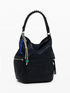 Desigual Zaino convertibile con grande logo Donna Nero - Santangelo