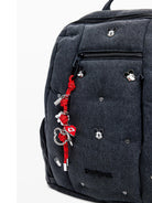 Desigual Zaino in denim Mickey medio Donna Nero - Santangelo