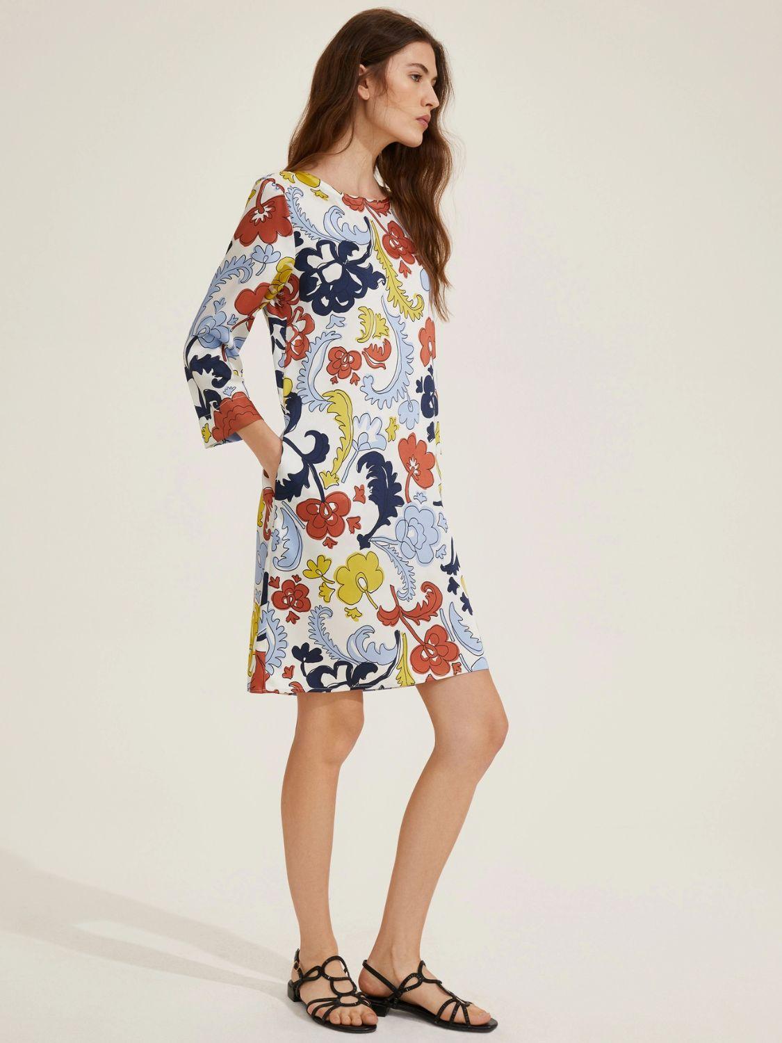 Emme Marella Abito dritto in twill stampato Aerovia Donna Cedro - Santangelo