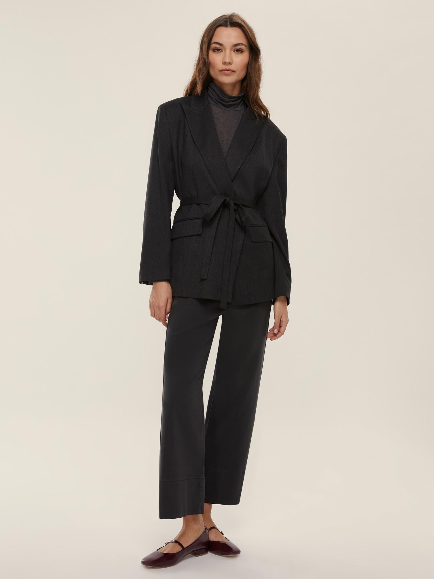 EMME MARELLA Emme Marella Blazer con cintura Val Donna Antracite Giacca